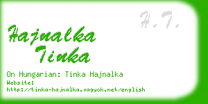 hajnalka tinka business card